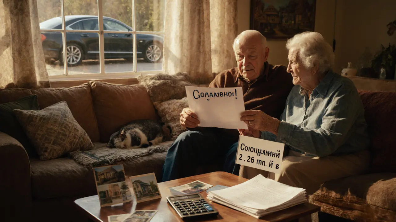 Пенсионерская пара празднует полное погашение ипотеки с экономией более двух миллионов рублей.