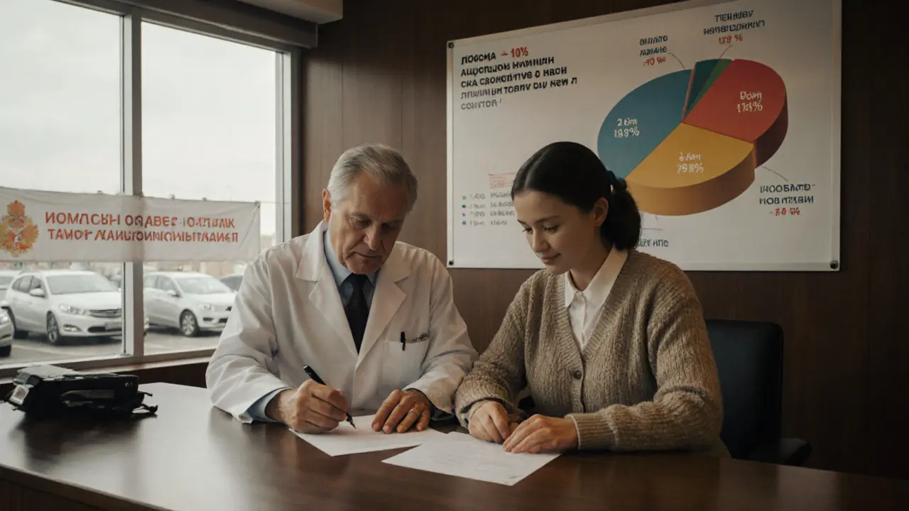 Врач и учитель оформляют автокредит с дополнительной скидкой за детей в банке.