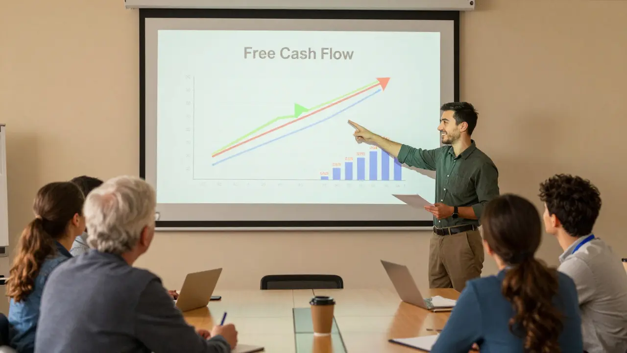 Люди в сообществе изучают финансовые отчеты компании вместе с консультантом.