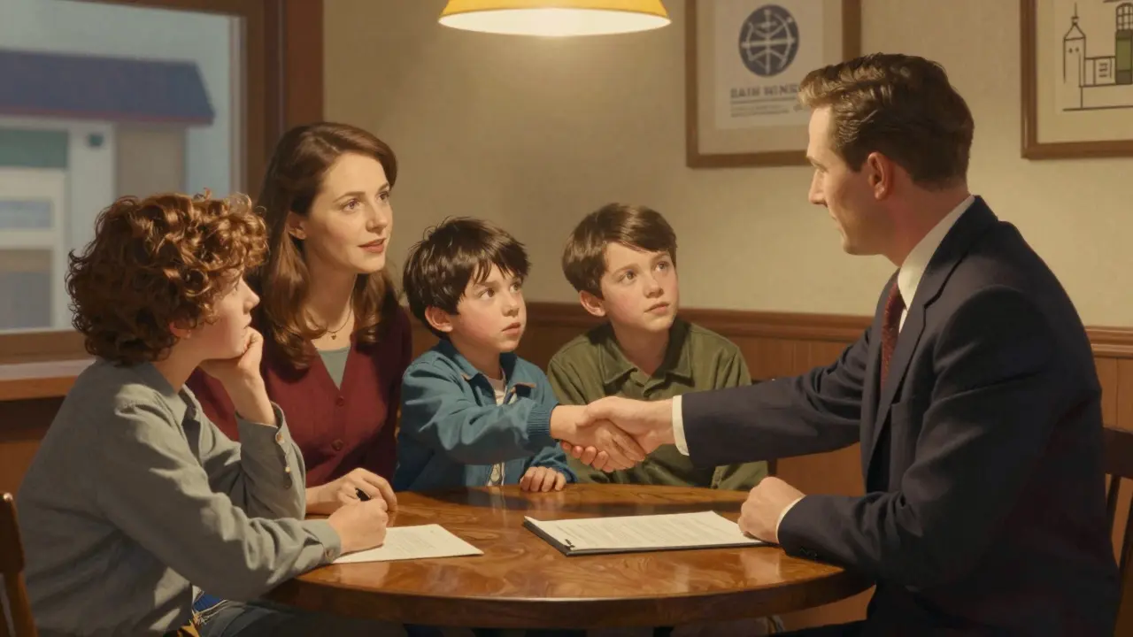 Подписание ипотечного договора в банке с консультантом.