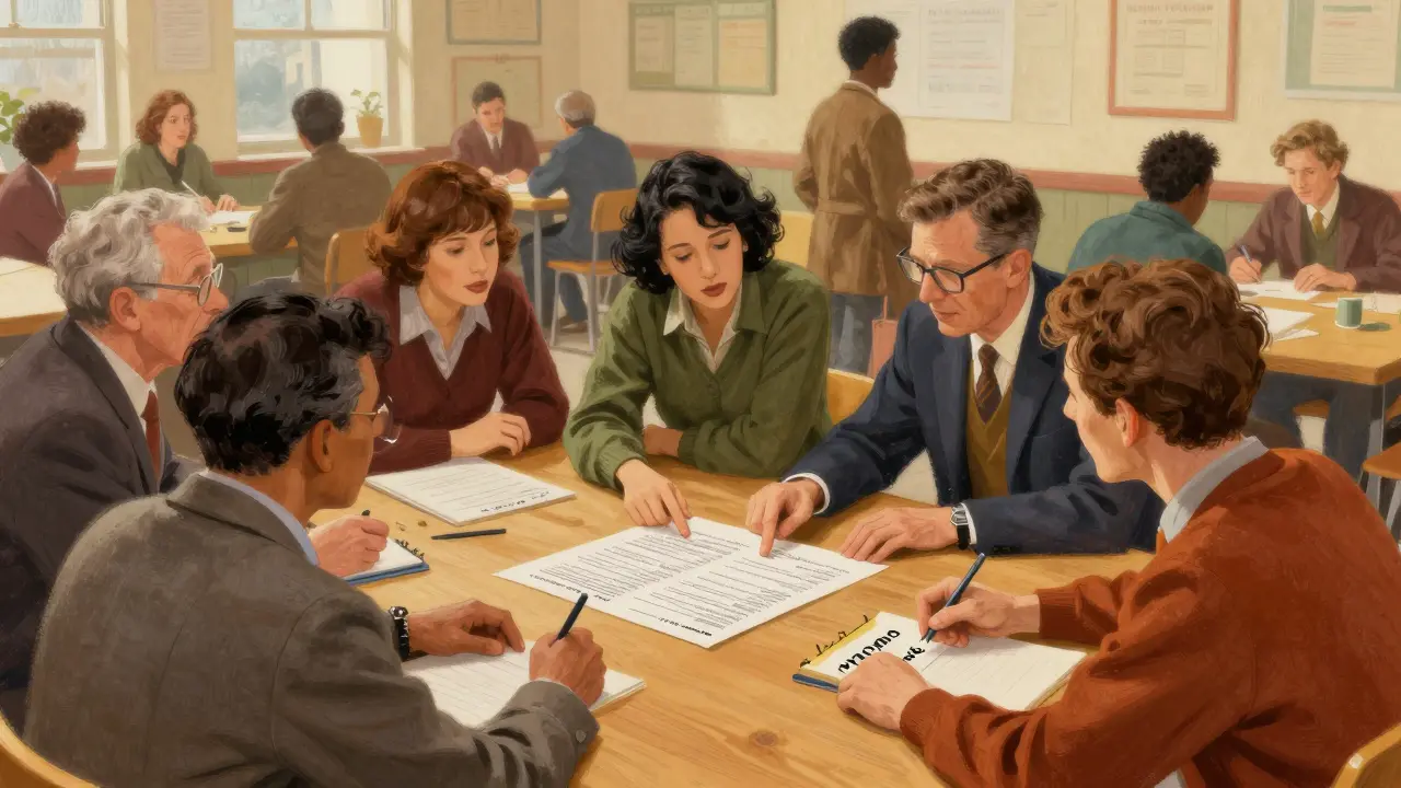 Группа людей обсуждает выгодные промокоды на вклады за общим столом