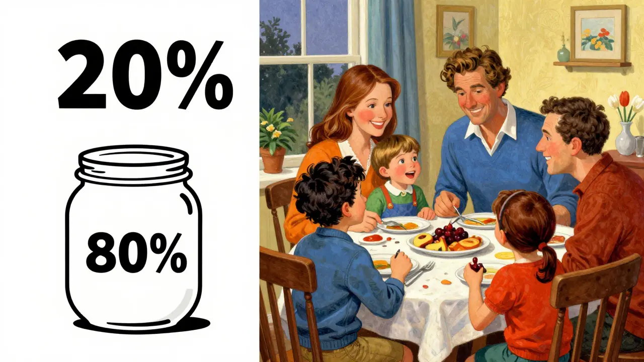 Разделение бюджета на сбережения и повседневные радости семьи